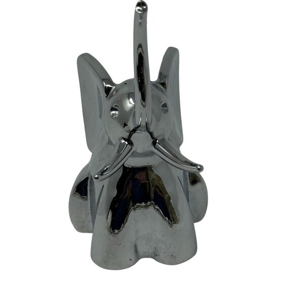 Umbra Chrome Elephant Ring Holder Figurine Jewelry Organizer Trunk Up - Picture 5 of 7
